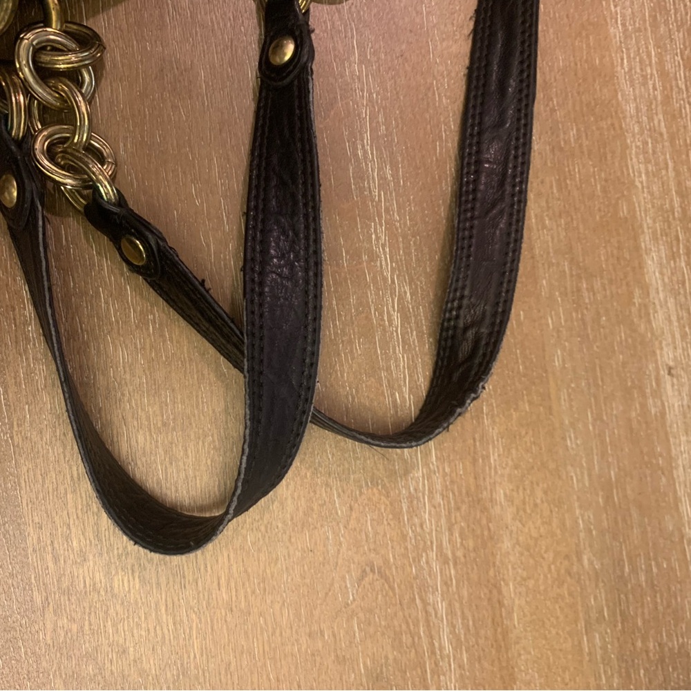 Black  Poppy Coach Camelia Bag - Picture 11 of 13